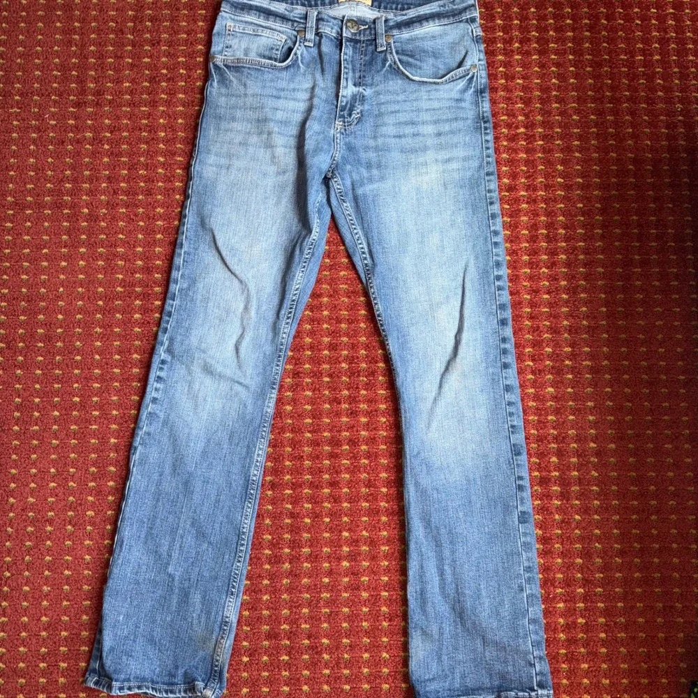 Wrangler 20X No. 42 Jeans Mens 32x34 Blue Excellent Slim Straight Medium Wash